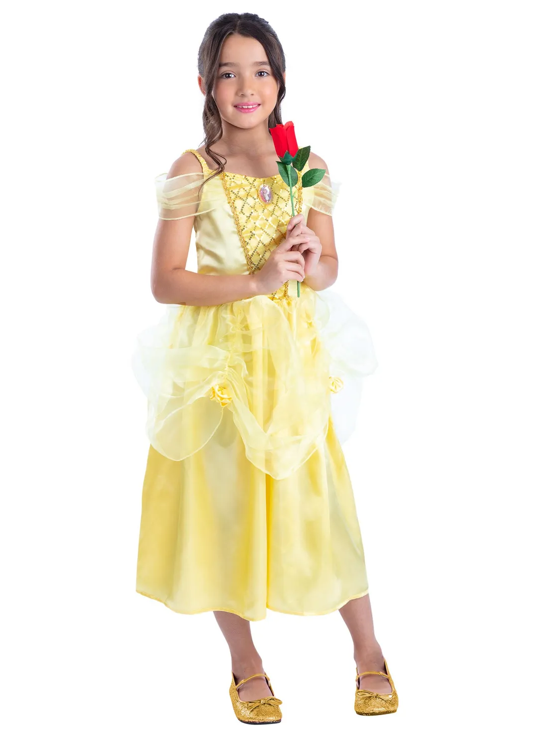 Smiffys Golden Princess costume principessa oro con tiara