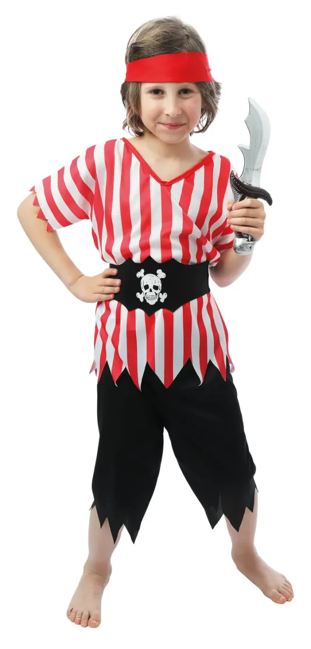 P'tit Clown Costume Pirata Bambino 10-12 Anni