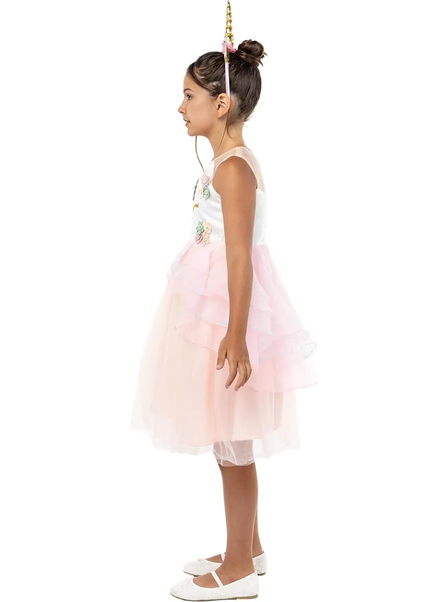 Funidelia Principessa Unicorno Costume 5-6 Anni Rosa