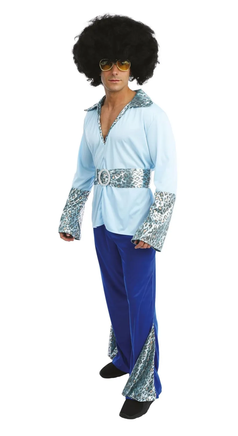 P'tit Clown Costume Discoteca Uomo Anni 70 L-XL