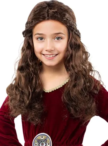 Funidelia Medievale parrucca principessa bambina marrone