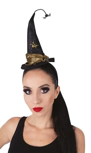 P'tit Clown 23015 cerchietto cappello ragno nero oro