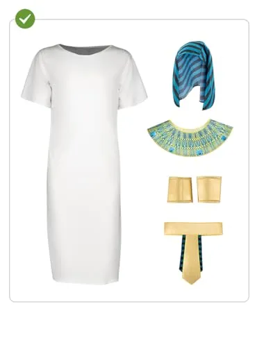 Funidelia Faraone costume uomo bianco taglia S-M