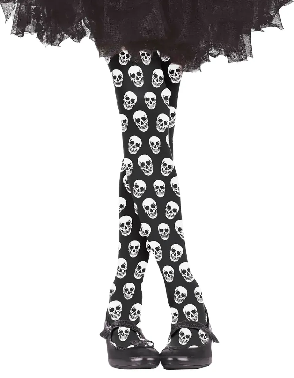 Guirca Collant con Teschi accessorio bambina Halloween