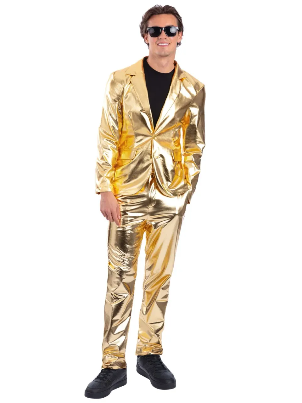 Smiffys 24 Carat giacca oro metallizzato uomo taglie M-XL