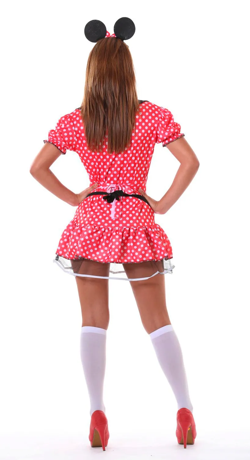 Fiestas Guirca Topolina costume donna XL rosso e nero