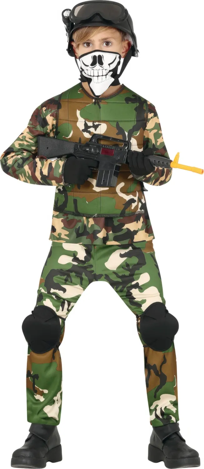 Guirca Militar costume bambino 10-12 anni mimetico