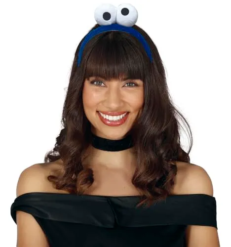 Guirca Cerchietto Occhi Giganti costume blu
