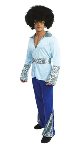 P'tit Clown Costume Discoteca Uomo Anni 70 L-XL