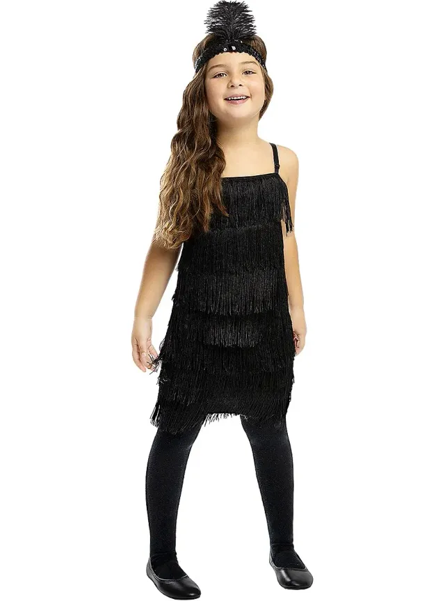 Funidelia Charleston costume bambina 10-12 anni nero