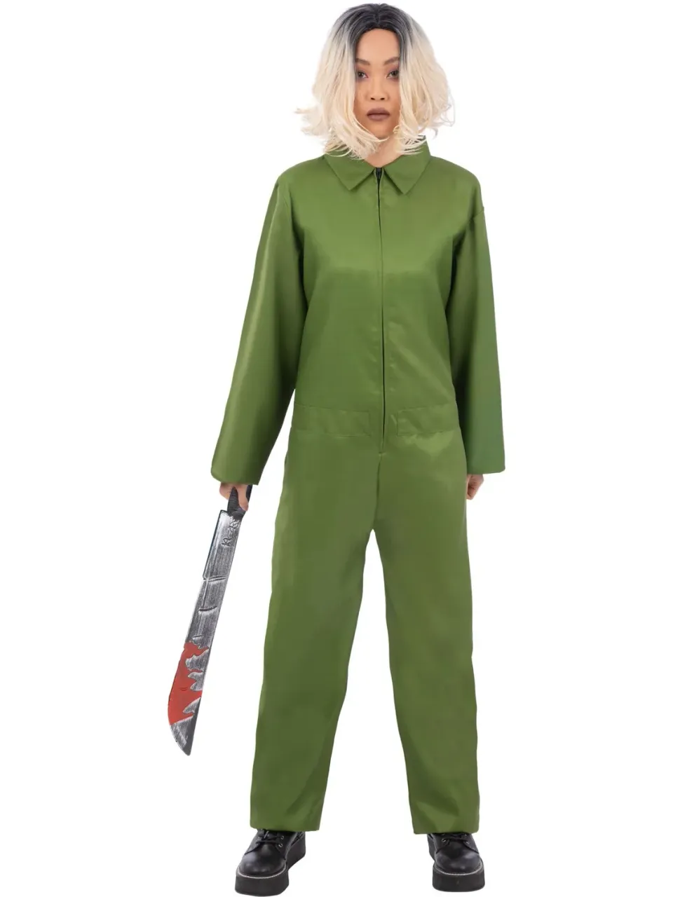 Smiffys Tuta Verde Costume Adulto M 38-40 Meccanico