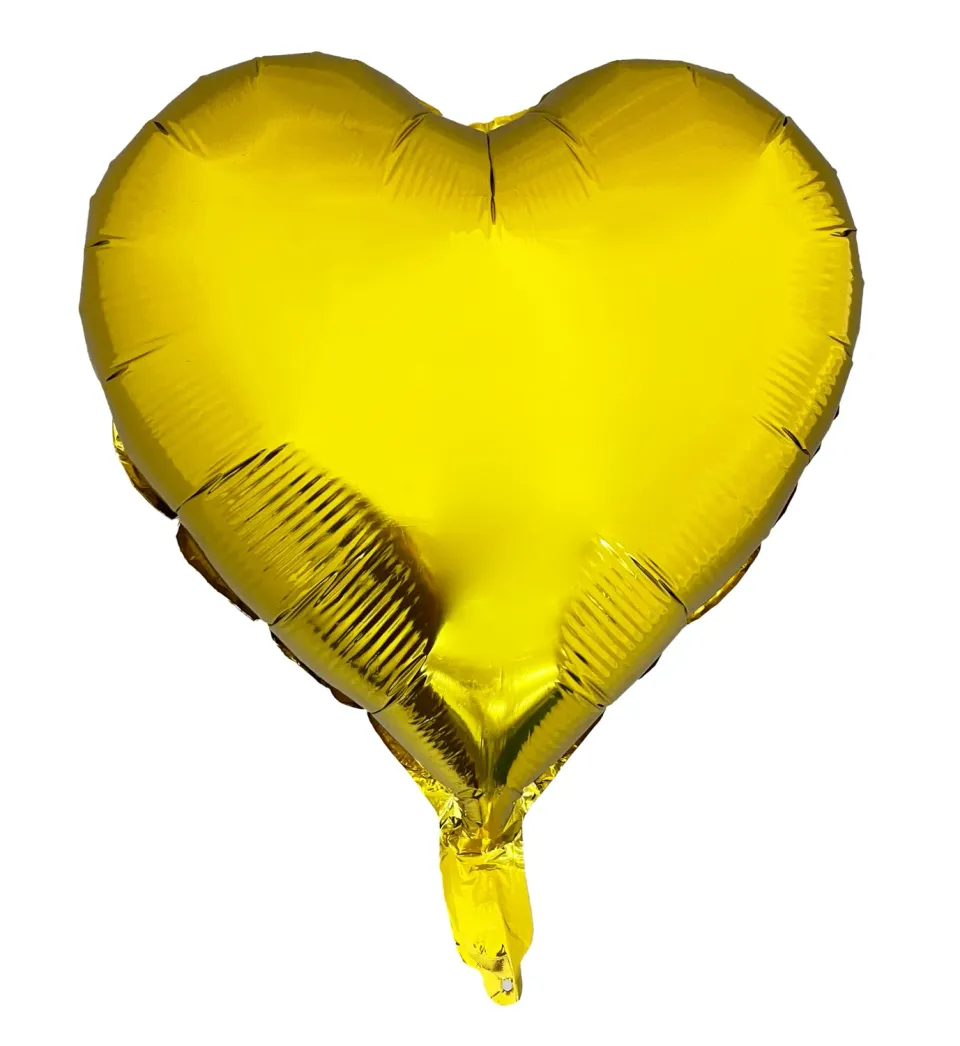 P'tit Clown Palloncino Cuore Argento in alluminio