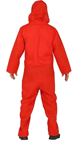 Guirca Costume Carcerato Rosso L 52-54 con Cappuccio