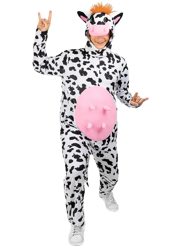 Funidelia Costume da Mucca adulto bianco animali