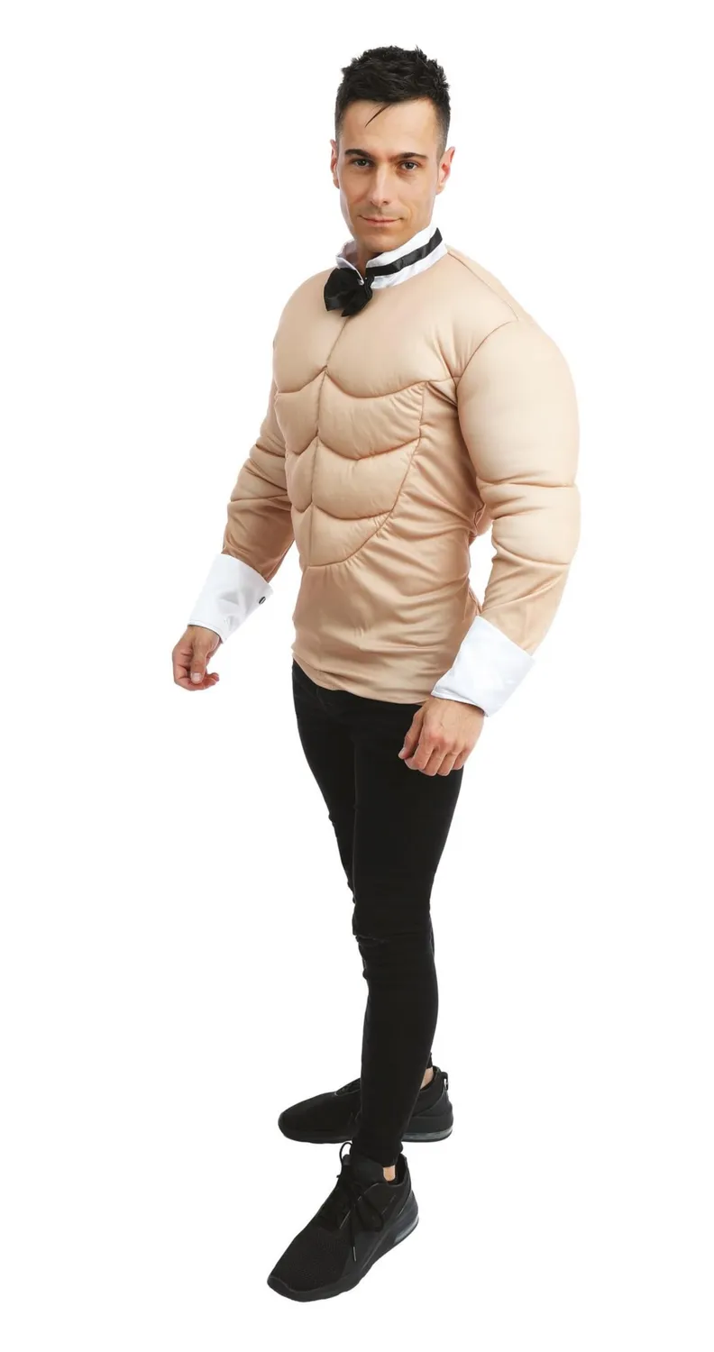 P'tit Clown Monsieur Muscles costume bodybuilder taglia unica