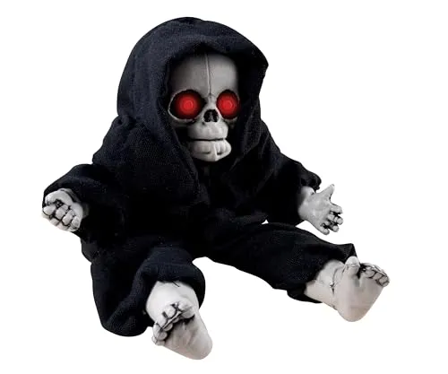 P'tit Clown re22224 bambola scheletro 30 cm luminosa sonora