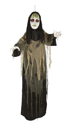 P'tit Clown Signora Verde Fantasma Automa Halloween 170 cm Sonoro
