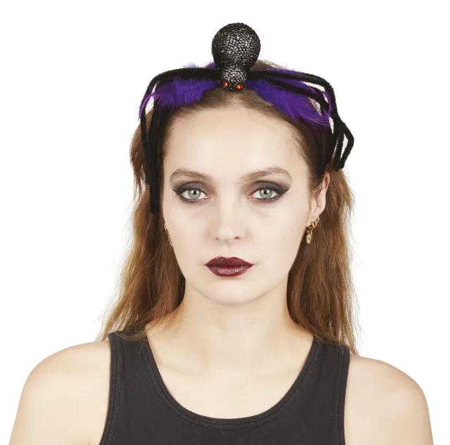 P'tit Clown Spider cerchietto Halloween ragno nero