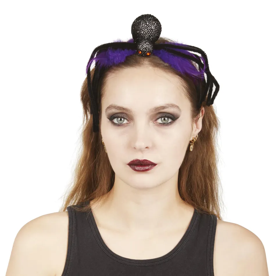 P'tit Clown Spider cerchietto Halloween ragno nero
