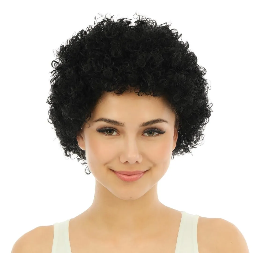 P'tit Clown 68100 Pop parrucca arancione adulto
