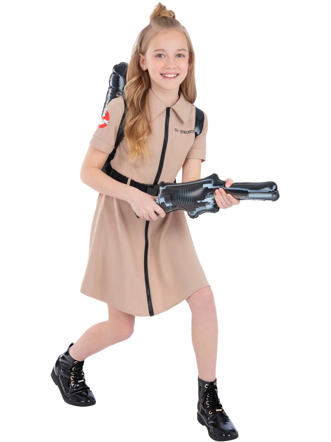 Smiffys Ghostbusters costume bambina vestito beige 4-12 anni