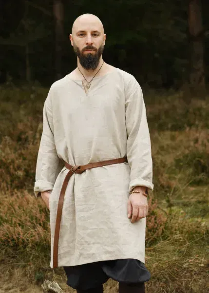 La Bottega di Merlino Tunica in lino natural medievale