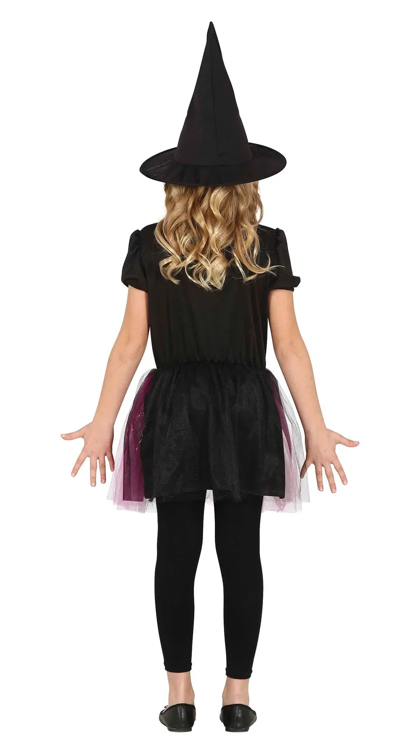 Guirca Streghetta LED Bambina costume 7-9 anni Halloween