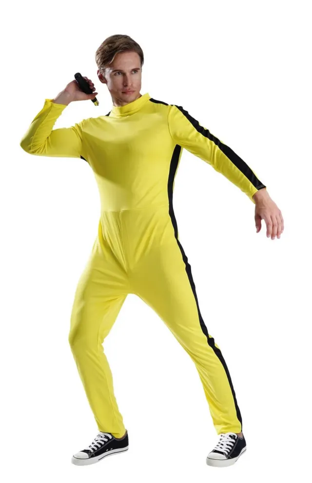 P'tit Clown re88026 costume uomo Kung-Fu giallo L/XL