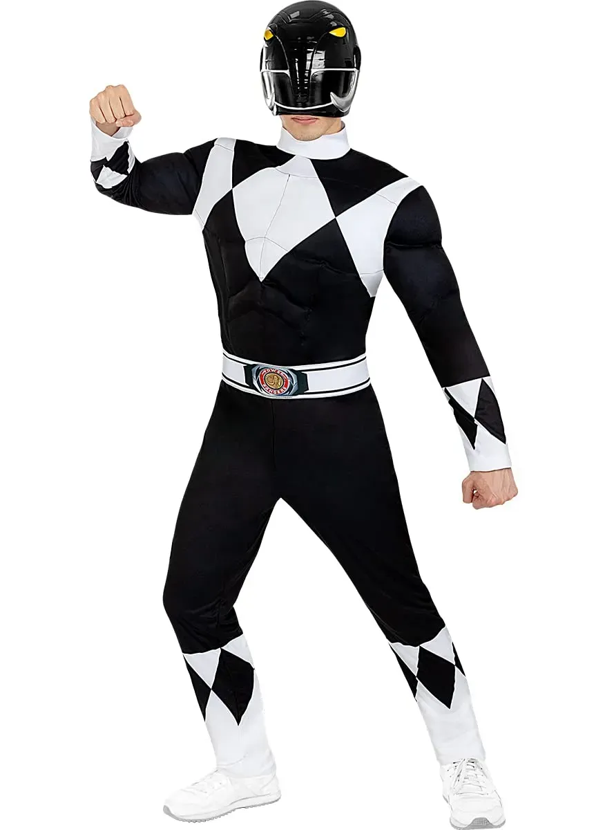 Funidelia Power Ranger Nero costume uomo M nero