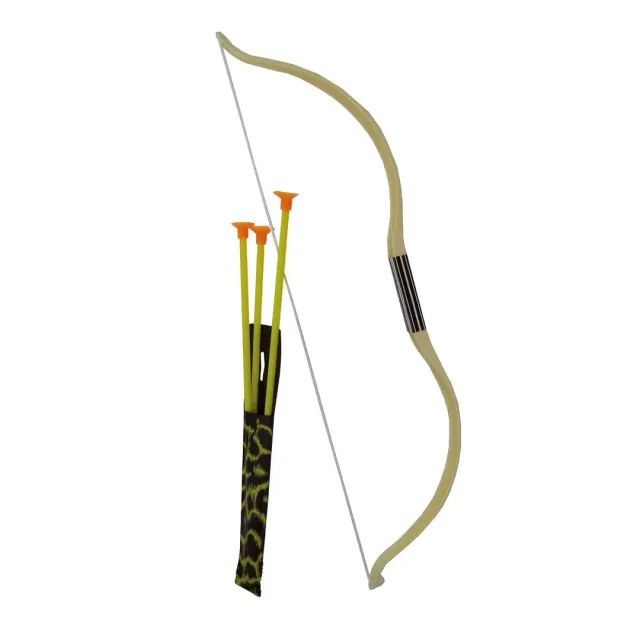 P'tit Clown 38003 Arco da Indiano Bianco 52 cm con Frecce