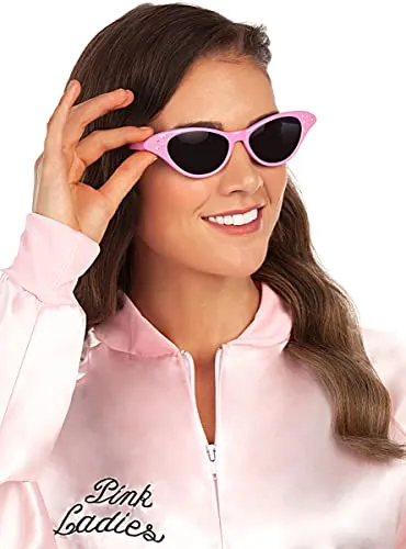 Funidelia Anni 50 Occhiali Donna Rosa Rock & Roll