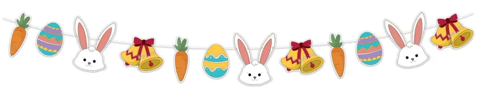 P'tit Clown 23840 ghirlanda Pasqua 3,6 m cartone