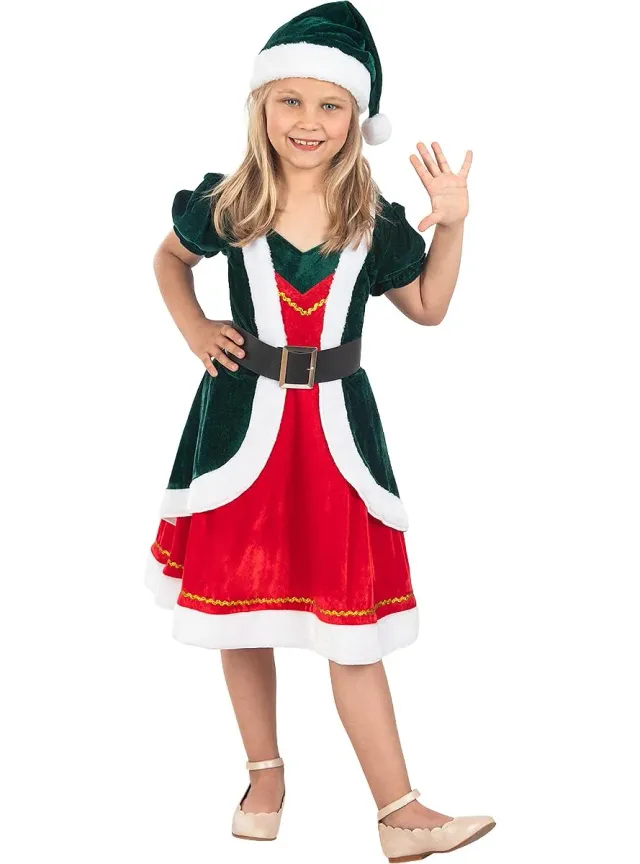 Funidelia Elfa Deluxe costume bambina verde 5-6 anni