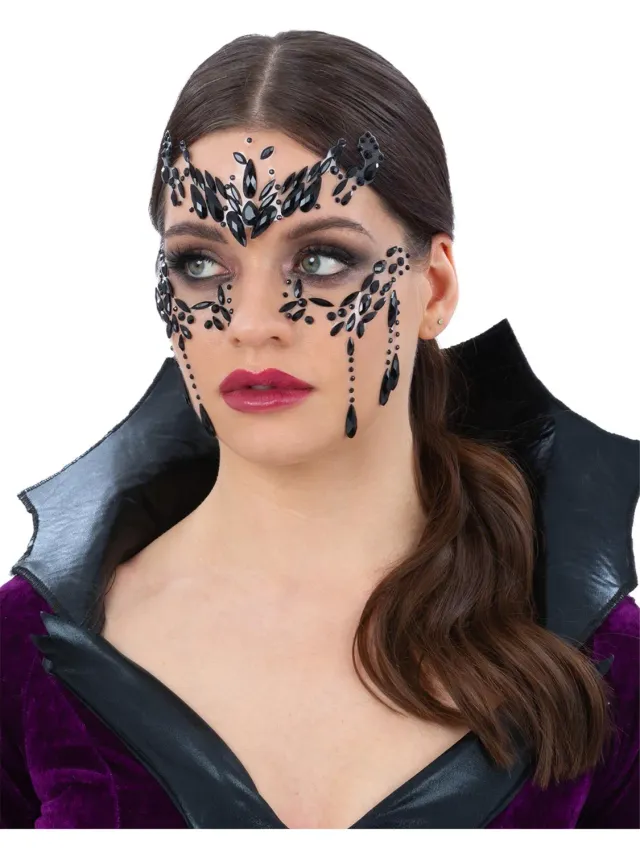 Smiffys Make-Up FX strass viso neri 174 pz