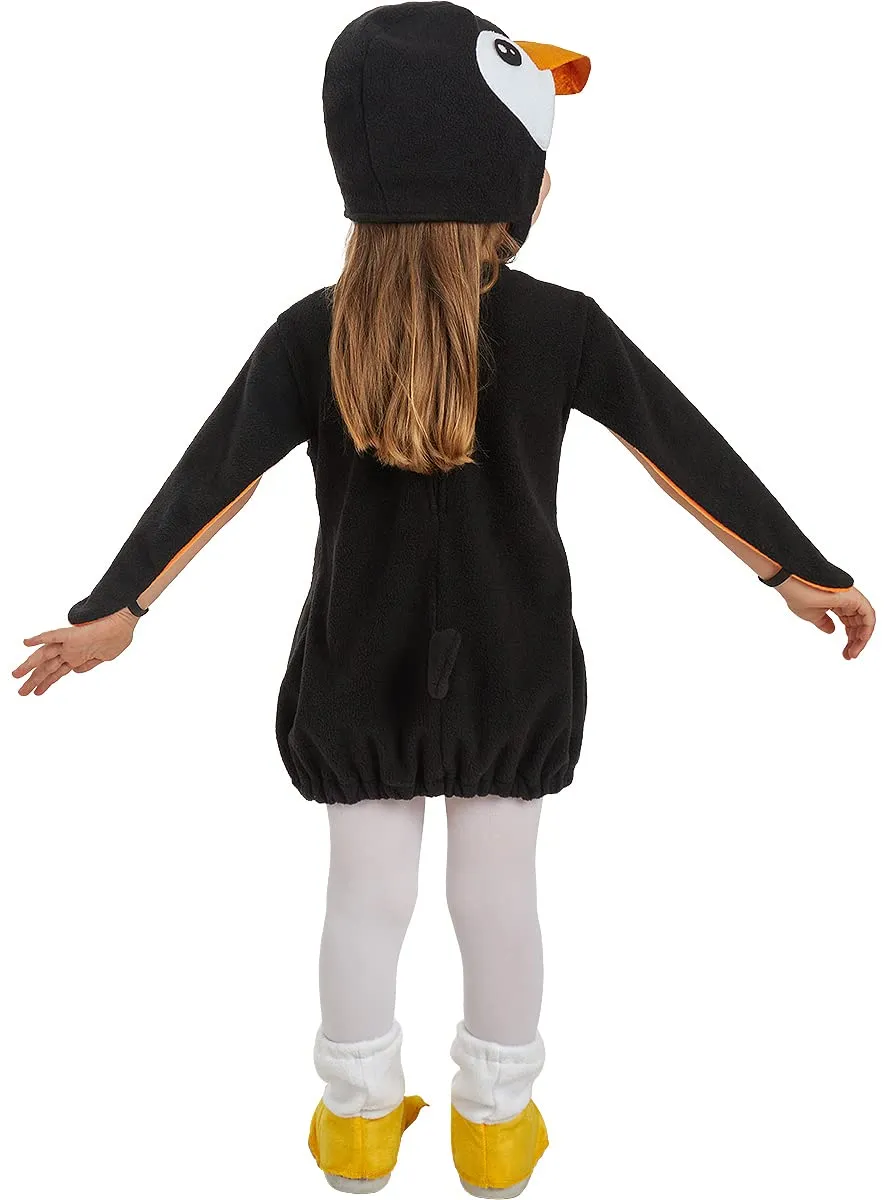 Funidelia Pinguino Peluche Costume Bambino 5-6 Anni Nero