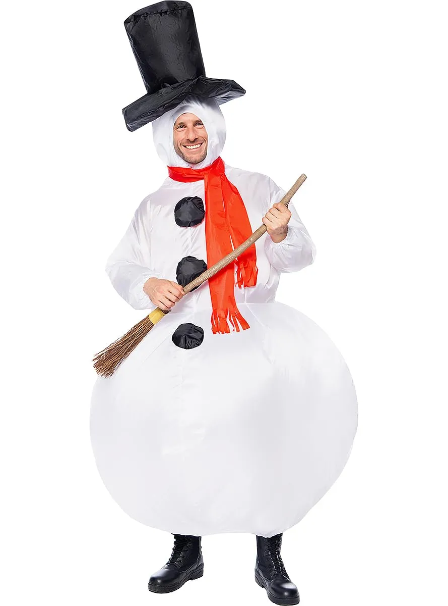 Funidelia costume pupazzo neve gonfiabile taglia unica