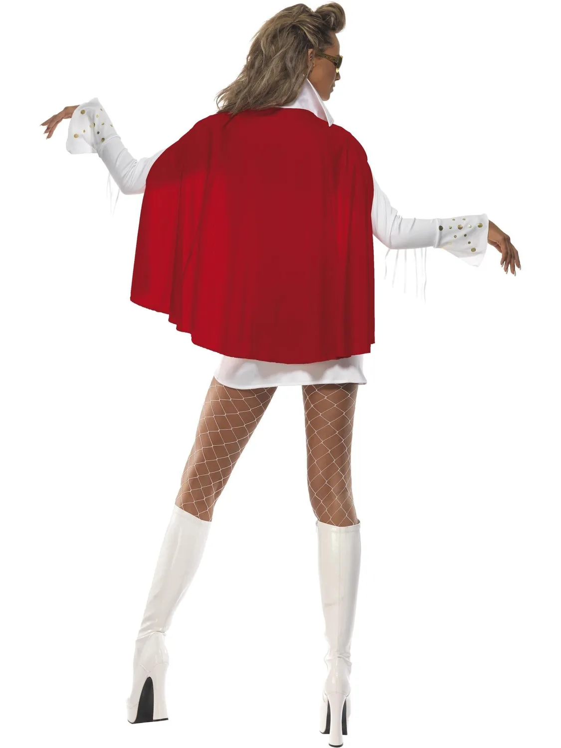 Smiffys Elvis Viva Las Vegas Costume bianco donna taglia M