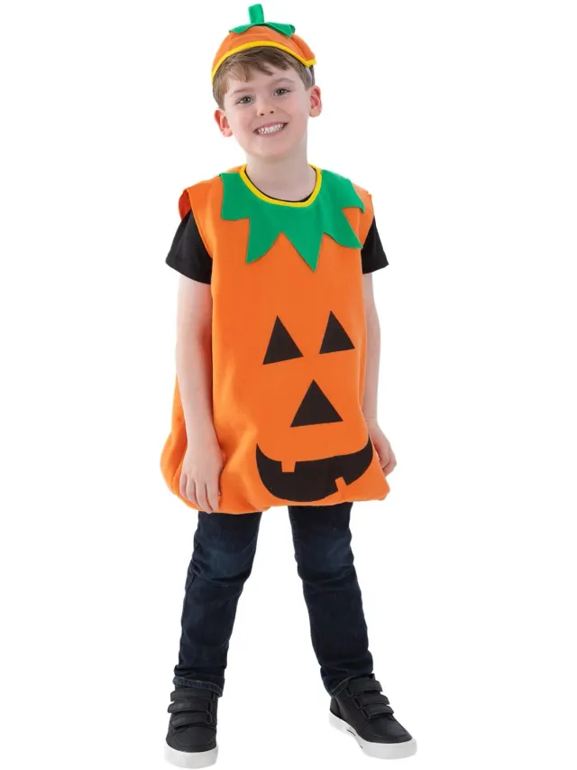 Smiffys Pumpkin costume zucca arancione bambino