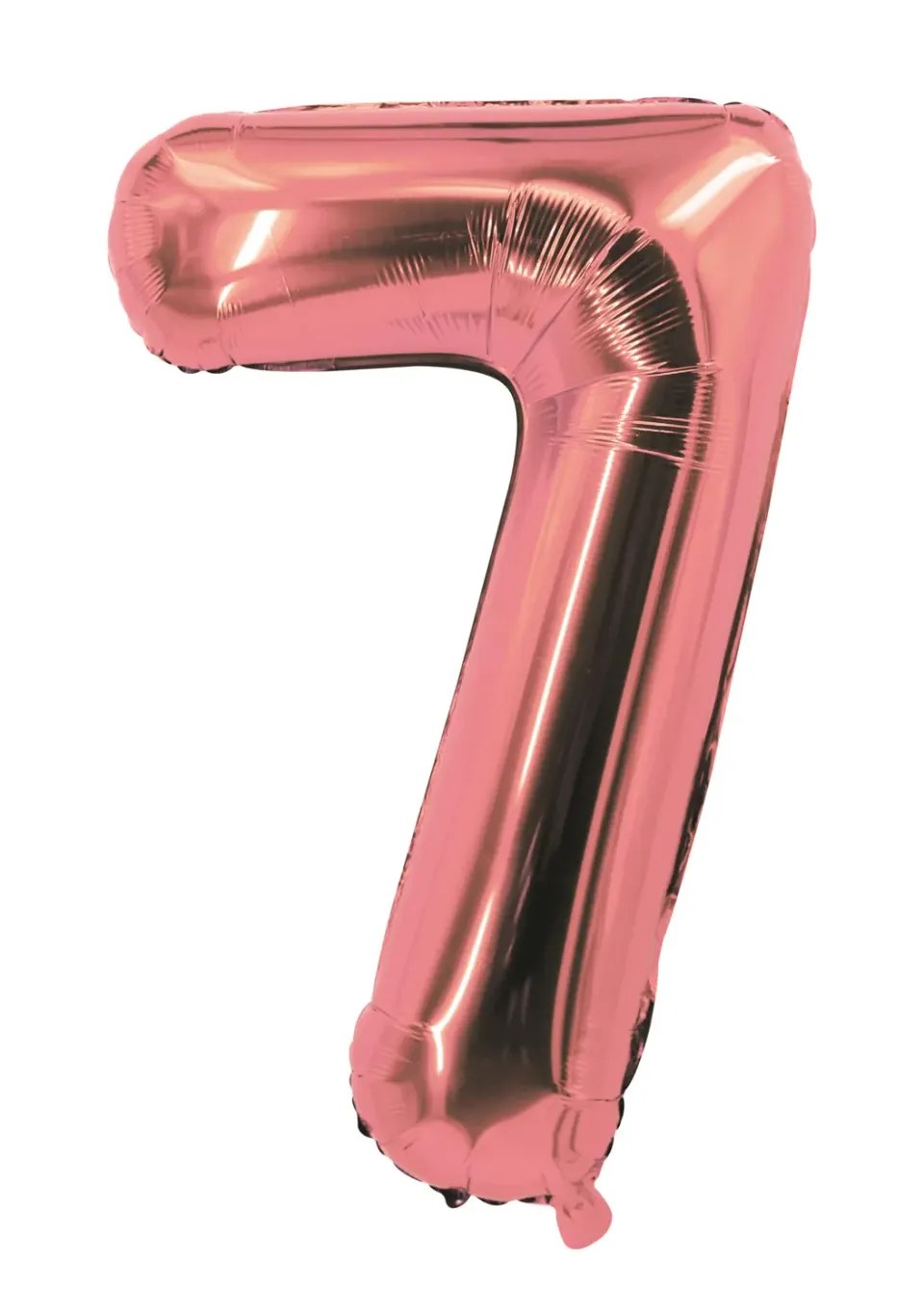 P'tit Clown 80307 palloncino numero 7 oro rosa 85 cm