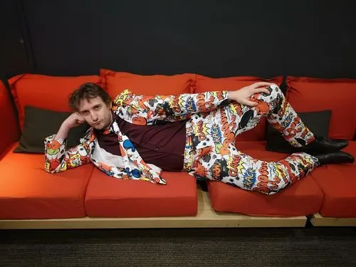 Smiffys Comic Strip Completo Uomo Giacca Pantaloni Cravatta