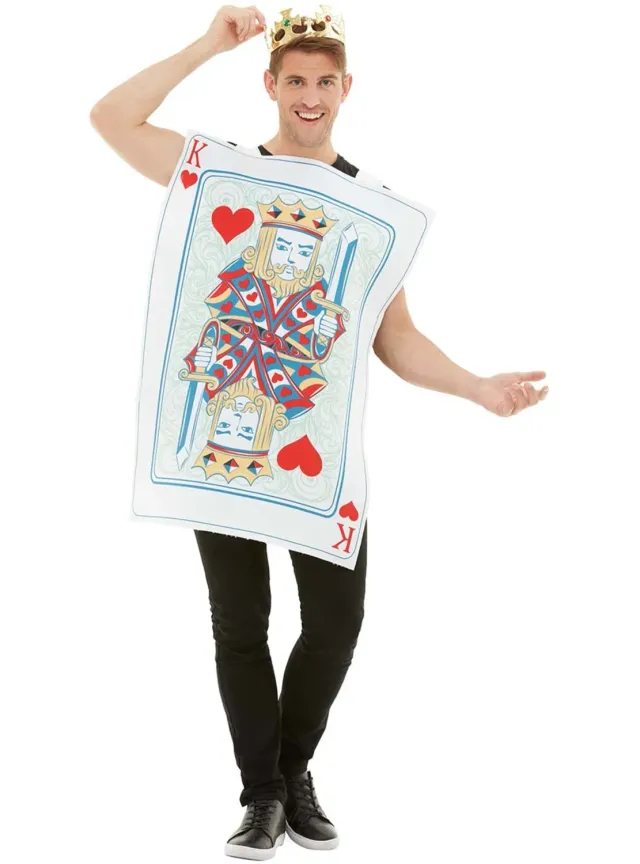 Funidelia Costume Re di Cuori Tunica Standard Bianco Carte