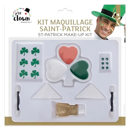 P'tit Clown 23247 Kit Trucco San Patrizio Verde Oro