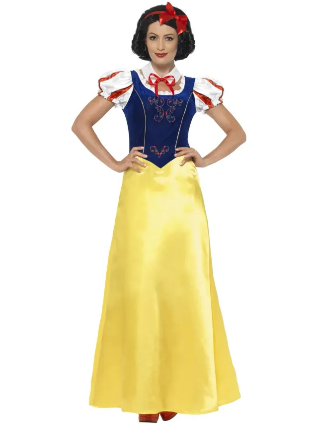 Smiffys Princess Snow costume Biancaneve donna giallo
