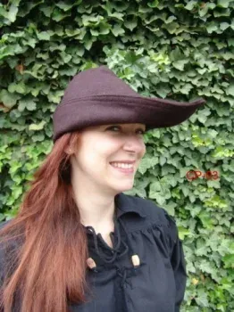 La Bottega di Merlino Copricapo Robin Hood cappello lana verde