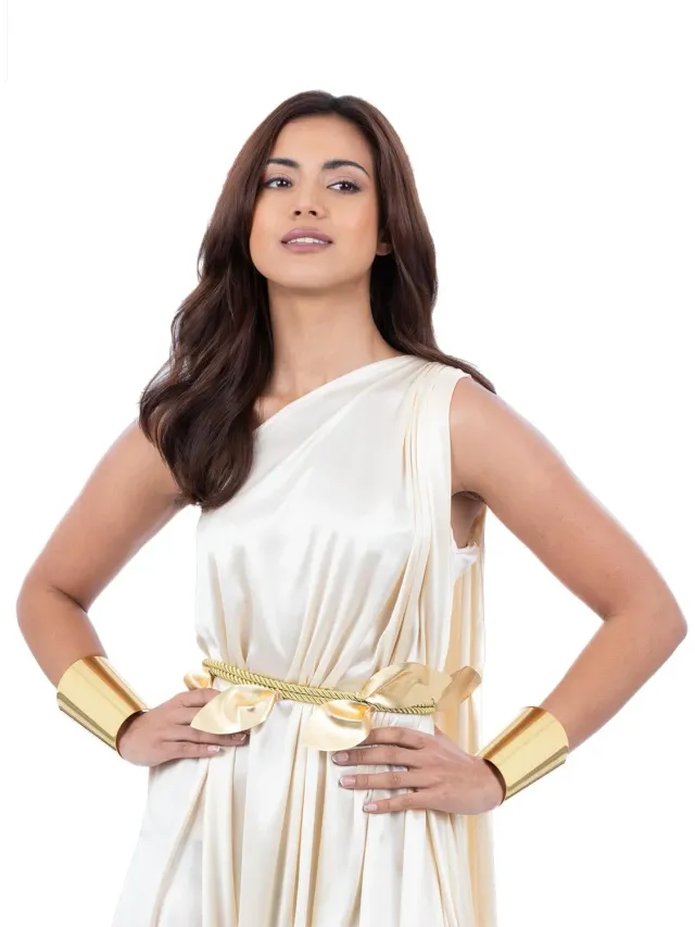 Smiffys Grecian Gold bracciali polso oro x2