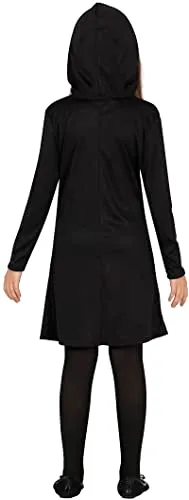 Fiestas Guirca scheletro costume bambina 7-9 anni cappuccio