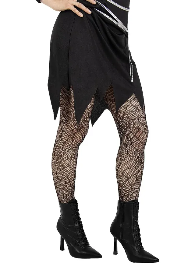 Funidelia Collant Ragnatele accessorio strega nero donna