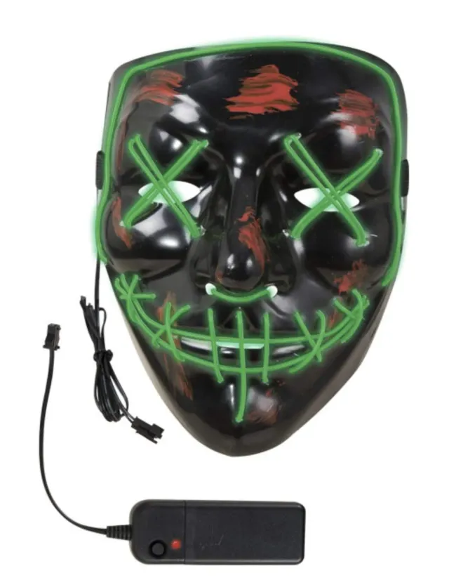 P'tit Clown Maschera Fantasma LED Sanguinante Adulto