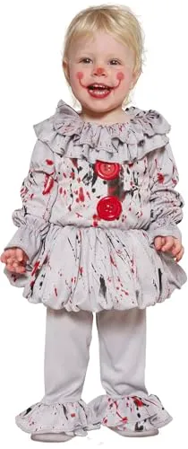 Guirca Pagliaccio Malvagio costume bambini 12-18 mesi