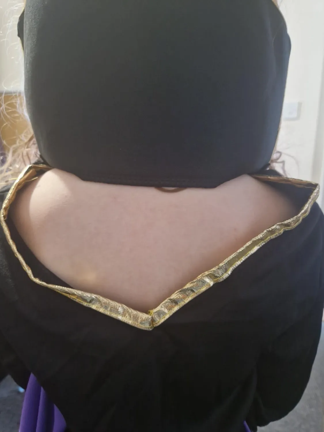 Guirca Costume Fata Diavolo Bambina Nero Viola 5-6 Anni